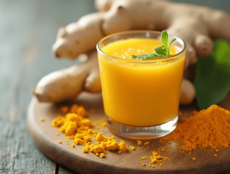 ginger and turmeric shot