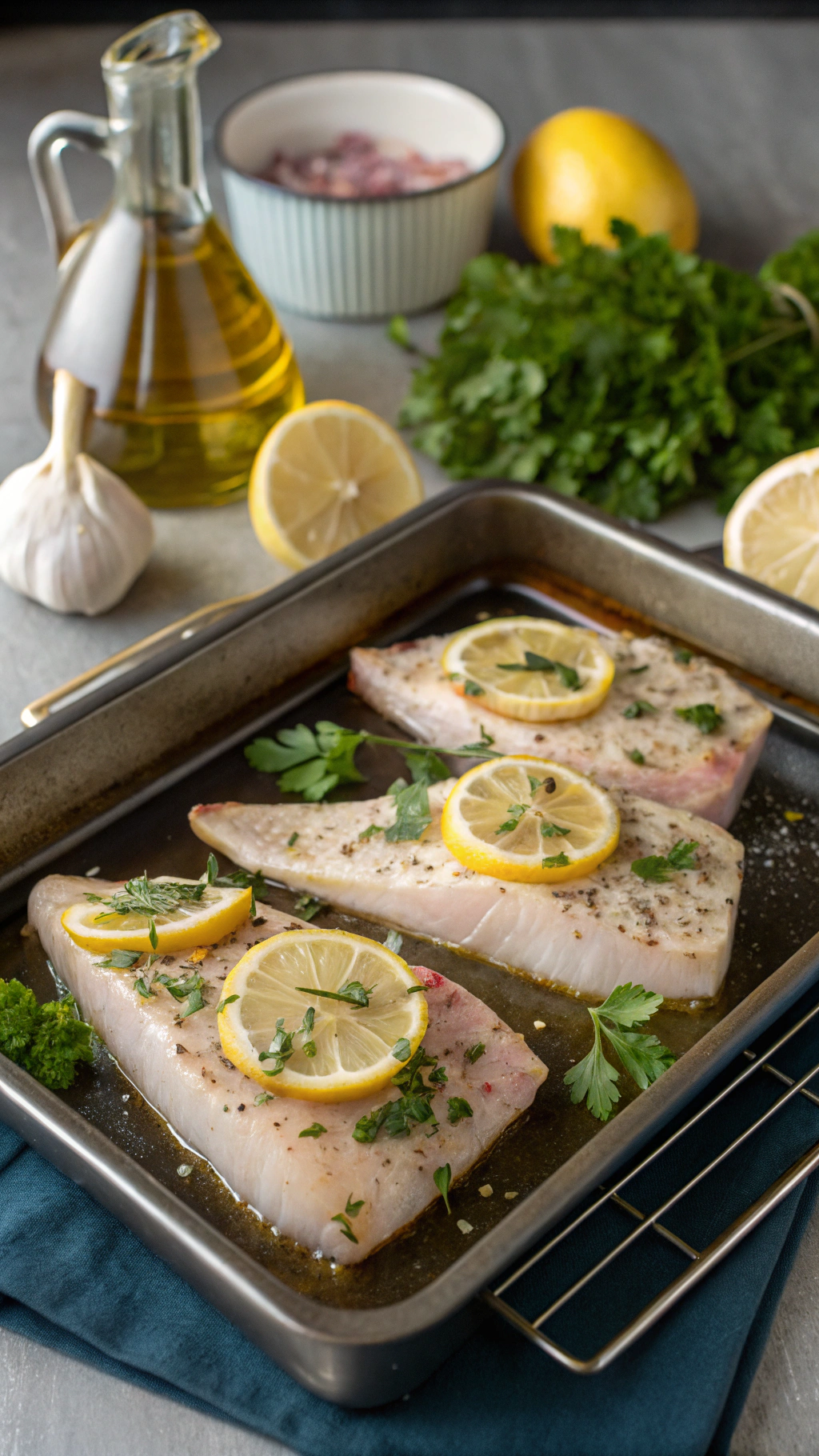 how to cook swordfish in the oven