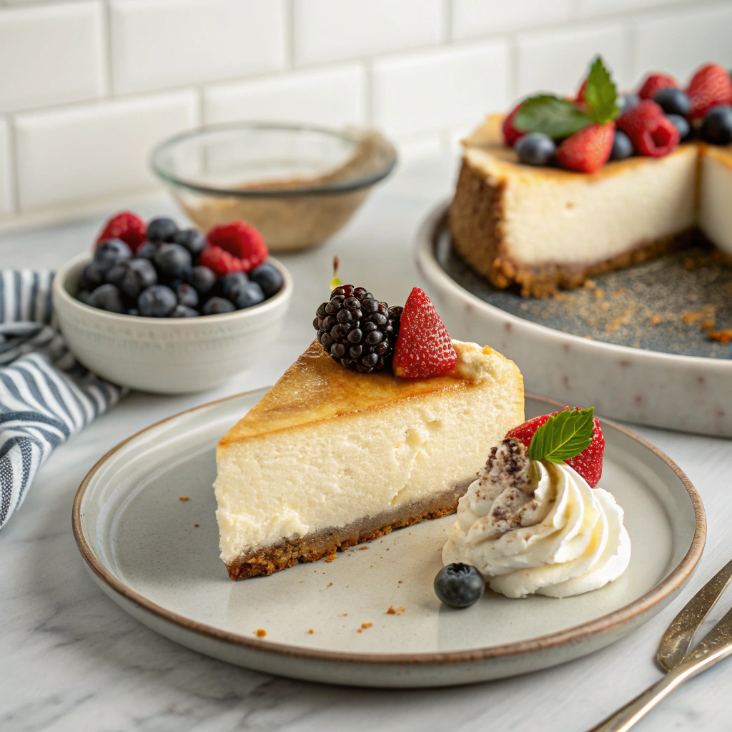healthy cottage cheese cheesecake